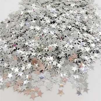 Karšto 8000PCS 9 spalvos Mažai žvaigždžių blizgančiais konfeti 4mm 