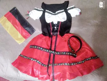 Karšto Seksualus Mėlynos Spalvos Alaus Kostiumas Dirndl Vokietijos Bavarijos Wench Mergautinė Kostiumas Oktoberfest Mergina Išgalvotas Suknelė