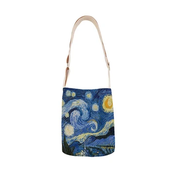Klasikinio meno aliejaus tapybai ponios pečių maišą medvilnės ir lino rankinės mini krepšys paprastas mini krepšys laisvalaikio krepšys