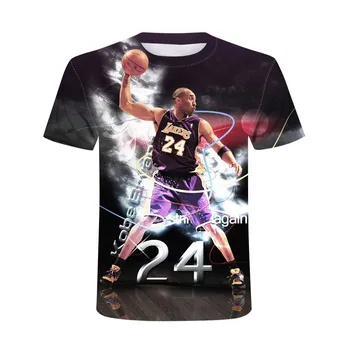 Kobe Bryant Sporto 3D Spausdinimo Trumpas Rankovės Vyras Marškinėliai Atsitiktinis Vyrų/Moterų 2021 M. Vasarą, O Kaklo Basicn vyriški T-shirt Laisvalaikio T-shirts2