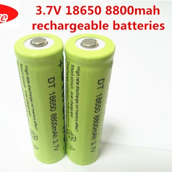 Kokybės 1pcs/daug 8800mah 18650 daugkartinio įkrovimo baterija 3.7 v, li jonų bateria - 1pcs ličio jonų baterija Serijos ryšys