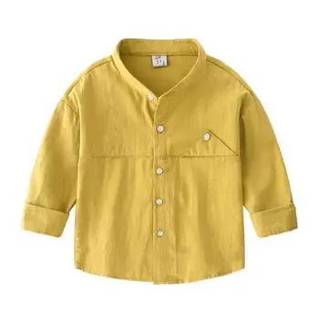 Kūdikių Berniukų marškiniai 0-7 metų amžiaus ilgomis rankovėmis medvilnės pavasarį nauja vaikų marškinėliai medvilnės pavasario ir rudens drabužiai marškinėliai berniukui