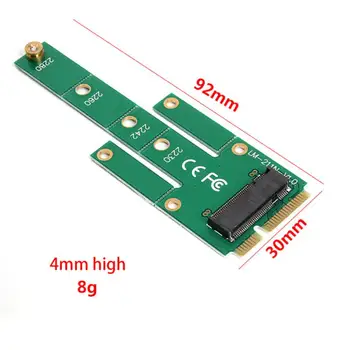 M. 2 B klavišą, SSD į MSATA MINI PCIE Adapteris Keitiklis Kortelę NGFF 22x30mm 22x42mm 22x60mm 22*80mmSSD