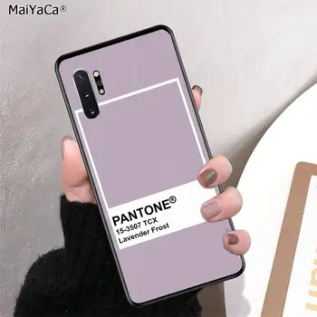 MaiYaCa Pantone Saldainiai Spalvos Minkštas juoda Telefono dėklas skirtas Samsung note 3 4 5 7 8 9 10 10pro plius M10 M20 atveju