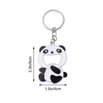 Mielas Panda Key Chain Nešiojamų Alaus Sodos Butelio Atidarytuvas Naujovė Raktų Žiedas Atostogų Dovanų Alaus Atsuktuvas Key Chain Ornamentu