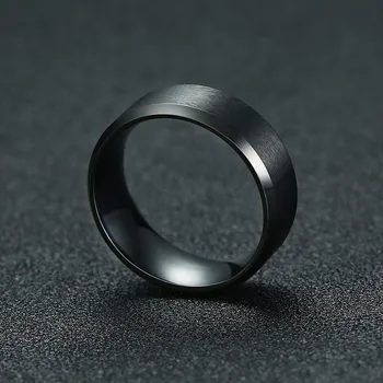 Modyle 2021 Naujas Mados 8mm Klasikinis Žiedas Vyrų 316L Nerūdijančio Plieno Papuošalai Vestuvių Žiedą Žmogus