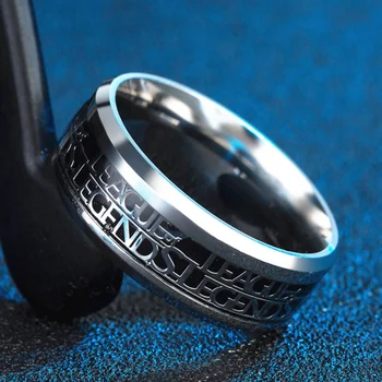 MOREDEAR Mados Karšto žaidimas League of Legends žiedas iš Titano Plieno žiedas naują atvykimo vyrų žiedas Atminimo dovana Asmenybės žiedas