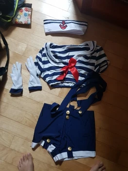 Moterų Sexy Juostele Karinio Jūrų Laivyno Kostiumas Nustatyti Mergaitė, Tarnaitė Sailor Cosplay Vienodas Pagunda