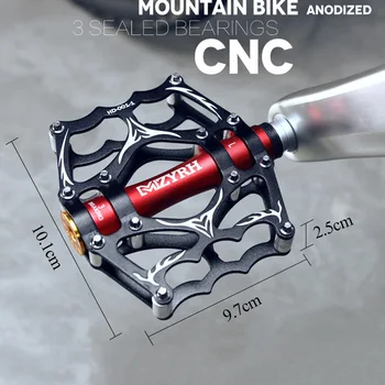 MZYRH dviračio pedalas ultralight kalnų dviratis aliuminio lydinio 3 uždaromos guolių pedalo kelių dviratį dviračiu trinkelės konstrukcijos pedalą karšto pardavimo
