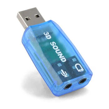 Naujas 5.1-Kanalo w/3.5 mm Garso plokštė Išorinė USB Garso plokštė Garso plokštė Adapterį, Kompiuterio, Stereo Mikrofonas USB Garso Keitiklis