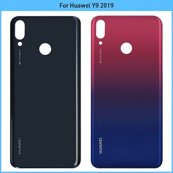 Naujas Huawei Y9 2019 Baterija, galinis Dangtelis Galinių Durų Būsto Atveju Pakeitimas Y9 2019 JKM LX1 LX2 LX3 Baterijos Dangtelis