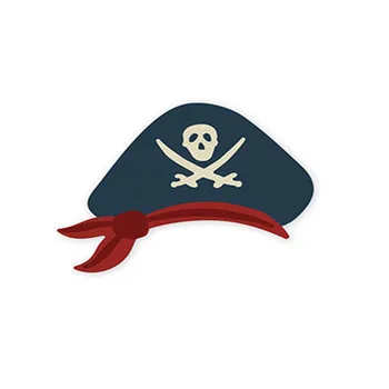 Nauji Karšto Piratų Kaukolės Skrybėlę 2020 Metalo Pjovimo Štampai, skirti 