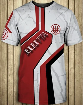 Organinių Beretta logotipą, T-marškinėliai, megztinis, O trumpas rankovėmis aukštos kokybės vasaros apykaklės super greitai džiūstantys sportas