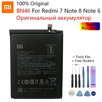 Originalaus Akumuliatoriaus BN46 Už Xiaomi Redmi Note8 Pastaba 8T 8 Redmi 7 Redmi7 6 Pastaba Note6 Originali Telefono Baterija 4000mAh