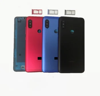 Originalą Xiaomi Redmi 6 Pastaba Pro Pasaulio Galinio Baterijos Dangtelio Būsto Atveju + Pusėje Raktas, + SIM Lizdo Dėklas Remontas, Atsarginės Dalys