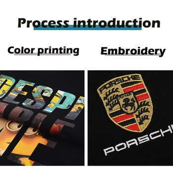 Pasirinktiniai Marškinėliai Logo Siuvinėjimas Įgulos kaklo trumpomis rankovėmis dizainas, Spausdinami Asmeninį Prekės ženklą Tekstas Foto High-end Vasaros Viršūnes