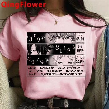 Pažadėjo Neverland Anime T-Shirt Vyrai Norman Yakusoku No Neverland Anime Marškinėliai Kawaii Anime Marškinėlius Grafinis Viršuje Tees Vyras