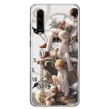 Pažadėjo Neverland Anime Telefoną Atveju Huawei P40 30 P20 Mate 30 20 10 Pro P10 Lite P Smart Z + 2019 Dovana Coque Padengti Rubisafe