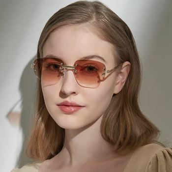 Peekaboo vyrų retro akiniai nuo saulės taškus vyrų 2022 aukso metalo moteriški saulės akiniai uv400 moterų frameless vasarą karšta-pardavimo