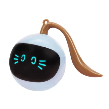 Pet Smart Interaktyvių Žaislų LED Savaime Sukasi Kamuolys Katė Žaislas Su USB Įkrovimo Kačiukas Elektroninis Kamuolys, Žaislai Kačių Reikmenys