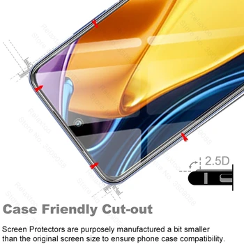 Poko m3 pro atveju 3pcs grūdintas stiklas ekrano apsaugų telefono dangtelis poxo poco šiek tiek f1, f3 x3 nfc m3 f2 pro apsaugos šarvai