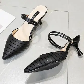 Ponios Šlepetės Ne 2021 Naujas Aukštos Kokybės Patogūs Juosta Elegantiškas Moterų Batai Zapatillas Mujer Casa Sapatos Femininos