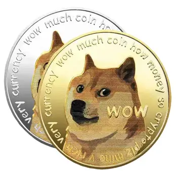 Progines monetas, Aukso/Sidabro Padengtą Ethereum Ripple Bitcoin Dogecoin TRX Ada Cardano Ne valiutos Monetų Doge Monetos,Shiba Inu