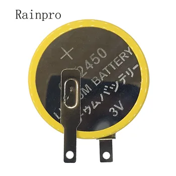 Rainpro 2VNT/DAUG CR2450 2450 Mygtuką Ličio baterija 3V su weldding kaiščiai Plokštė/Ryžių Viryklė