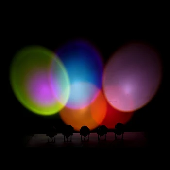 Saulėlydžio Projektoriaus Lempa Atmosferą Naktį Šviesos Namuose Kavos Parduotuvė Fone Sienų Apdaila Žibintai Spalvinga Lempa Dropshipping