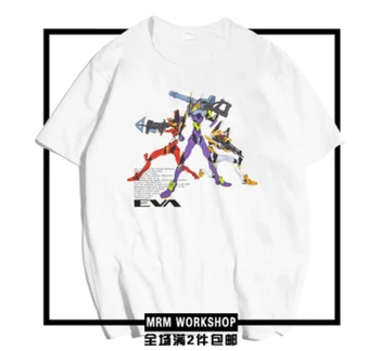 Shin Seiki Evangerion EVA Ayanami Rei Kaukolė Cosplay Atspausdinta Tee Marškinėliai Anime trumpomis Rankovėmis T-shirt