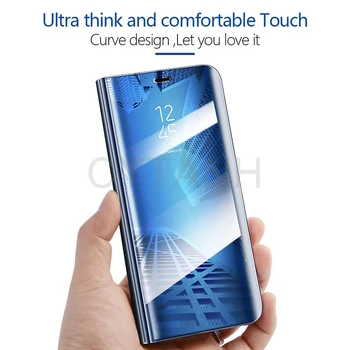 Smart Veidrodis, Telefono dėklas, Skirtas Samsung Galaxy S20 S Plius 20 Ultra 20s S20plus Stovėti Coque 