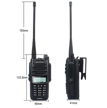 Socotran UV-10R Pro Walkie Talkie Dual Band nešiojamą siųstuvas-imtuvas, FM Radijo IP67 atsparus Vandeniui IP57 Dulkių VOX Signalizacijos Kumpis Du būdu Radijo