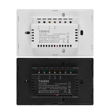 SONOFF T3 T2US Wifi Smart Switch 433MHz Kontrolė lengvo Prisilietimo Perjungti Programą Nuotolinio Valdymo Balsu Veikia Su Alexa 