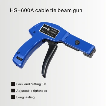 SPALVŲ HS-600A kabeliui gun nailono tvirtinimo pjovimo įrankis replės ypatinga plotis 2.4-4.8 mm sujungimo kabelis