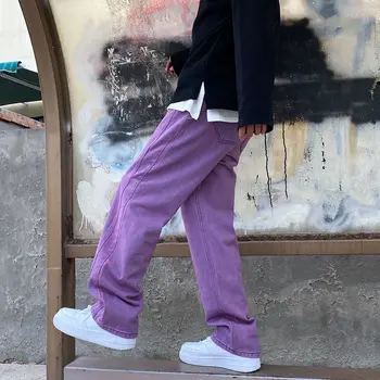 Streetwear Hip-Hop Krovinių Kelnės, vyriški džinsai Krovinių Kelnės korėjos Stiliaus Vyrų Haremas Kelnės Poilsiu Kelnes 2021 M. Pavasarį Rudenį
