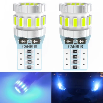 T10 W5W LED Lemputės 6000K 12V Balta automobilių Stovėjimo led Salono Apšvietimas Dome Skaitymo šviesos Citroen C4 Picasso Berlingo Xsara C5 Vw