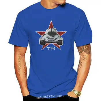 T34 Rusų Tanką T Shirt Dovana Ww2 Nelaimę Raudonosios Armijos Žvaigždė Naujas Vasaros Stilius Juokingas Kryžiaus Naujovė Hip-Hop, Rokas Vyrų T Shirts