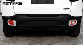 Už Jeep Renegade-2018 2019 Chrome Galiniai Foglight Rūko Šviesos Lempos Dangtelio Apdaila Rėmo Išoriniai Priedai Car Styling Dalys