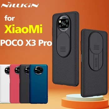 Už POCO X3 Pro Atveju Camshield Fotoaparato Apsauga, Telefono Dėklai Xiaomi Poco X3 Pro Objektyvo Apsaugos Matinio apsaugoti kietas Viršelis