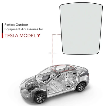Už Tesla Model Y Automobilių Stoglangis skėtį nuo saulės Ju Auto Reikmenys Aklas Spalvinimas Stoglangis Apsauginis Dangtelis UV Šilumos Izoliacija