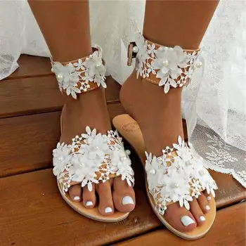 Vestuvių Sandalai Moterims Bohemiška Batai Butas Atostogų Skaidrių Mados Ponios Paplūdimio Sandalai Vasarą 2021 Atsitiktinis Zapatos Para Mujer