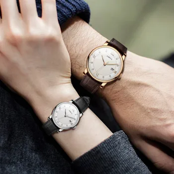 Šveicarija Prabangos Mylėtojas Žiūrėti Kvarco Automatinė Vyrų Laikrodžiai, Nerūdijančio Moterų Watch Pora Originalaus Dizaino reloj mujer