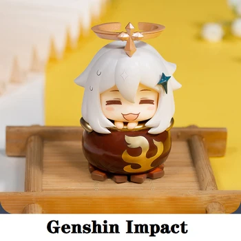 Žaidimas Genshin Poveikio Naujas Paveikslas Paimon Gurmanų Temą Aklas Lauke Anime Cosplay PVC Lėlės Helovinas Priedai Vaikams, Žaislų, Dovanų Statula